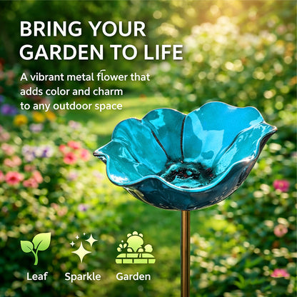 🎁Handmade Metal Flower Garden Stake🐦