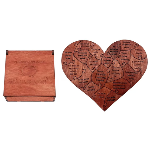 20 Reasons for a Heart-Shaped Puzzle