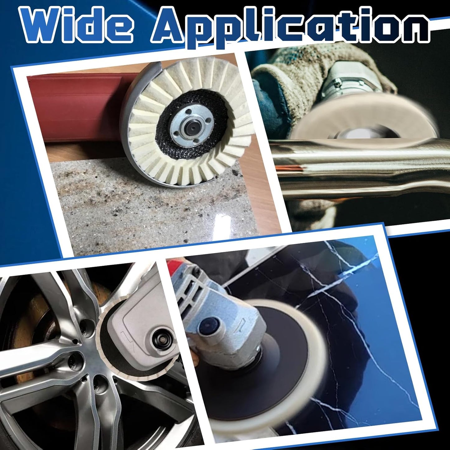Industrial-Grade High-Density Compressed Wool Polishing Disc