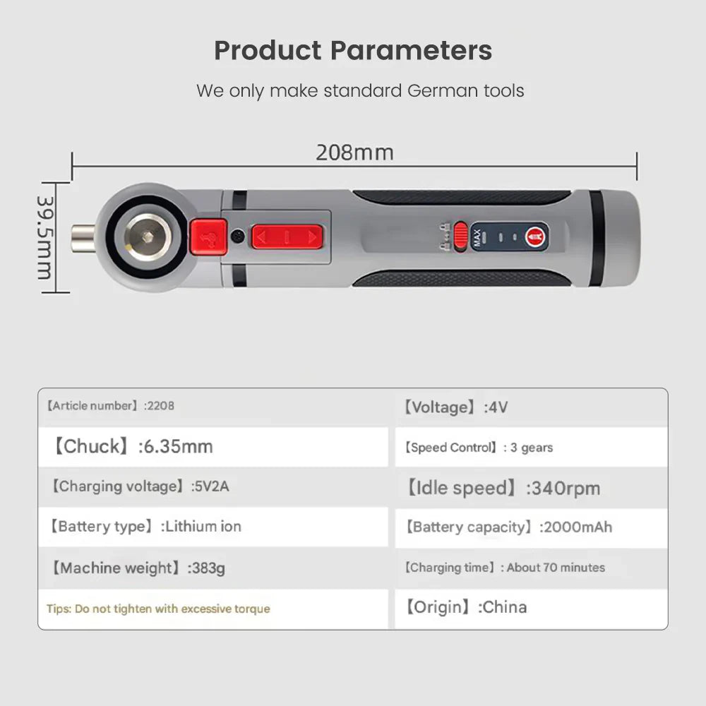 Mini Cordless Electric Screwdriver Kit – Power Up Anywhere