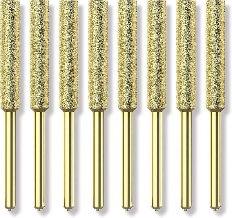30/60 Pcs Diamond Chainsaw Sharpener 5/32, 3/16, 7/32 Inches