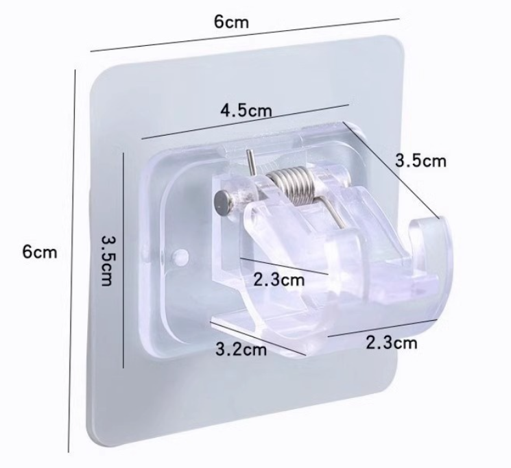 Drill-free curtain rod bracket