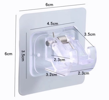 Drill-free curtain rod bracket