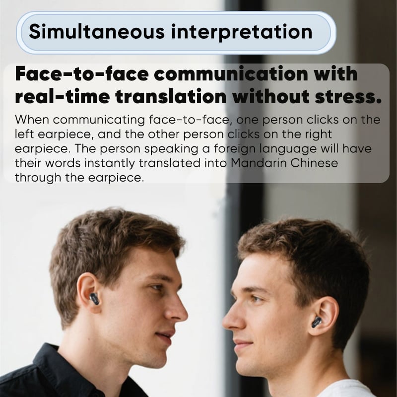 HD color screen, intelligent noise reduction, AI translation headphones