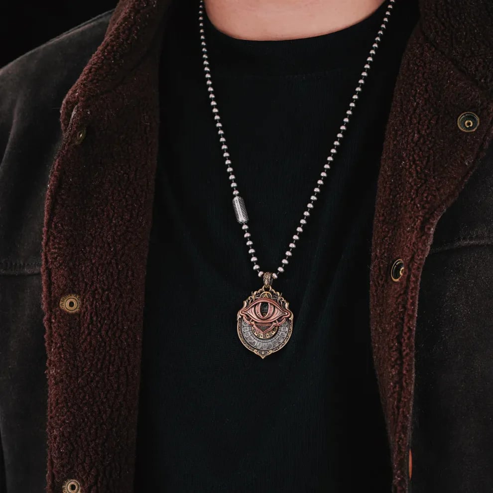 👁️‍🗨️Handmade Tarot Vision Pendant: Connect to Cosmic Wisdom Anytime(✨Comes with instruction manual)