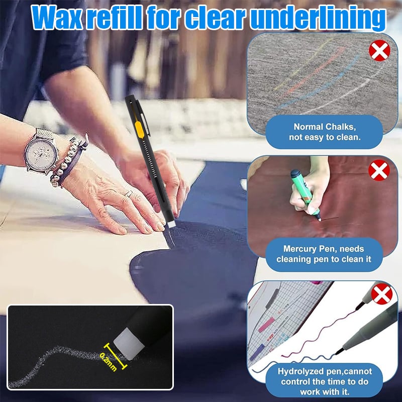 🔥Heat Erasable Fabric Marker for Sewing, Embroidery, Quilting