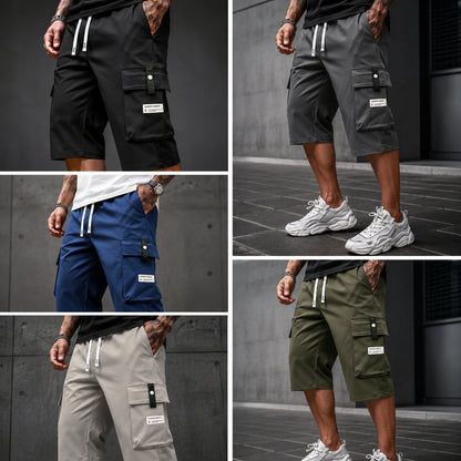 ⏳LAST DAY SALE 49% OFF !!📢Men's Casual Drawstring Capri Cargo Pants 🔥