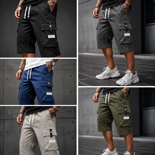 ⏳LAST DAY SALE 49% OFF !!📢Men's Casual Drawstring Capri Cargo Pants 🔥