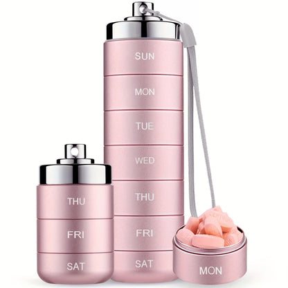💊 Metal Travel Pill Organizer