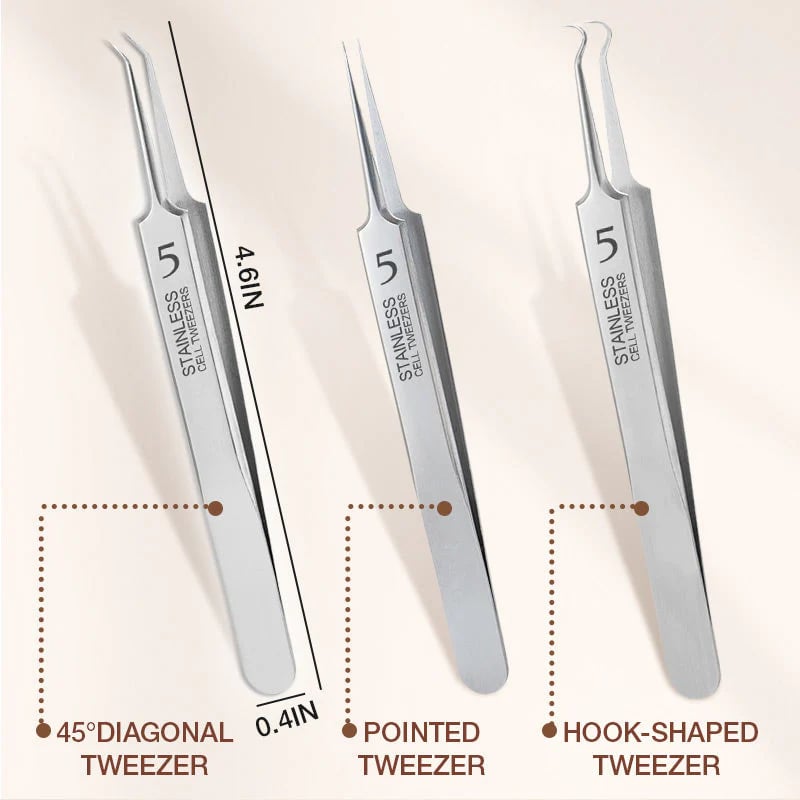 Professional Beauty Salon Tweezers | 2026 New Year Launch49% OFF | Precision Slant & Pointed Tips for Brows & Lashes | Essential for Makeup Artists & Home Kits 🎆✨