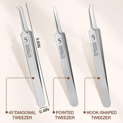 Professional Beauty Salon Tweezers | 2026 New Year Launch49% OFF | Precision Slant & Pointed Tips for Brows & Lashes | Essential for Makeup Artists & Home Kits 🎆✨