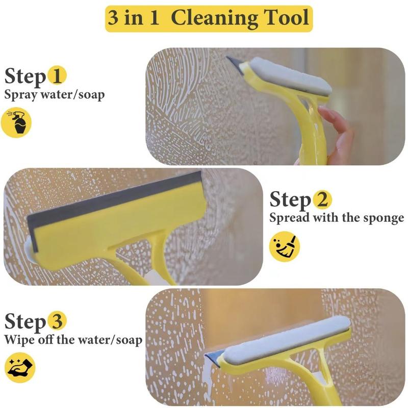 💦LAST DAY SALE 60% OFF⚡50K+ SOLD💥🔥3 in 1 Window Cleaning Scraper