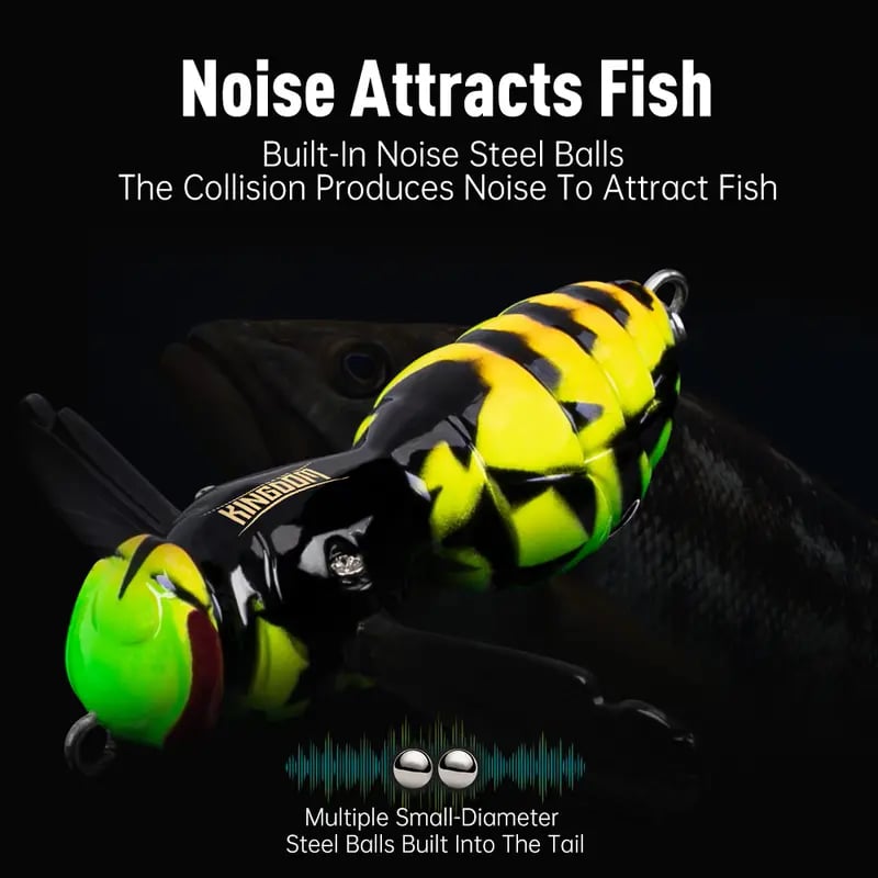 ⏰ Last Day 49% OFF – 🐝 Bionic Wasp Topwater Lure That Triggers Explosive Strikes