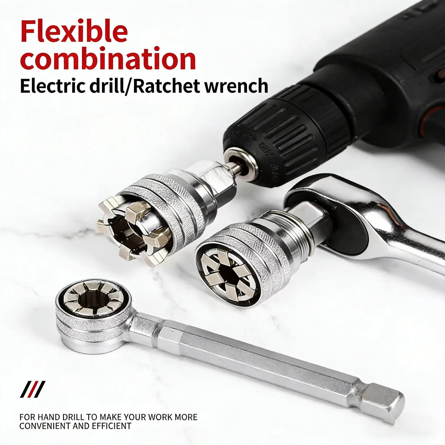 🔥HOT SALE 49% OFF  🔧✨Multi-Function Universal Socket Wrench Tool