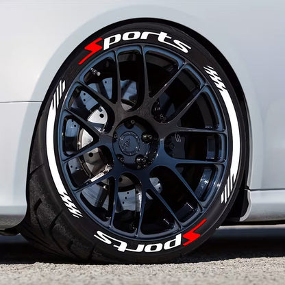 🏎️ 16PCS 3D Tire Lettering Stickers: Waterproof Universal Wheel Sidewall Decals! 🔥