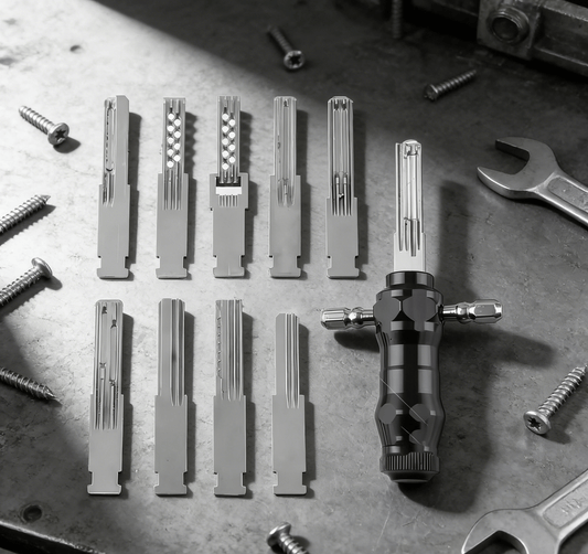🔥🔥LAST DAY SALE 49% OFF-🔐Tubular Lock Pick Set: 9-in-1 Precision Unlocking Tool for Locksmiths