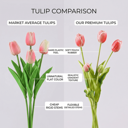 🌷 Lifelike Tulip Bouquet Décor for Every Space