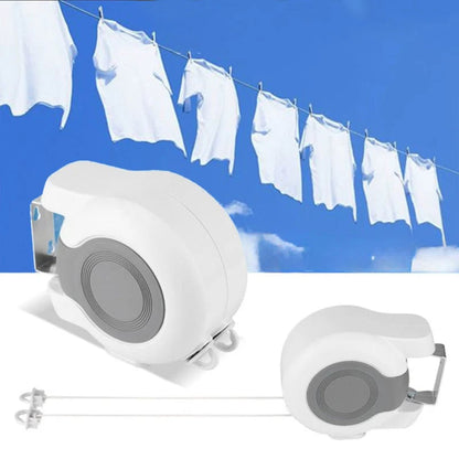 Invisible Retractable Clothesline with Dual Lines