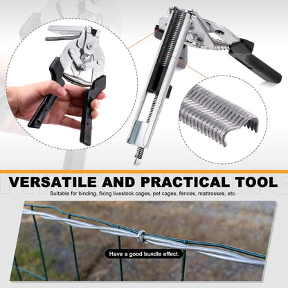 TYIIPLUS™ M-Type Hog Ring Pliers Kit – Semi-Automatic Spring-Loaded Fence & Cage Repair Tool