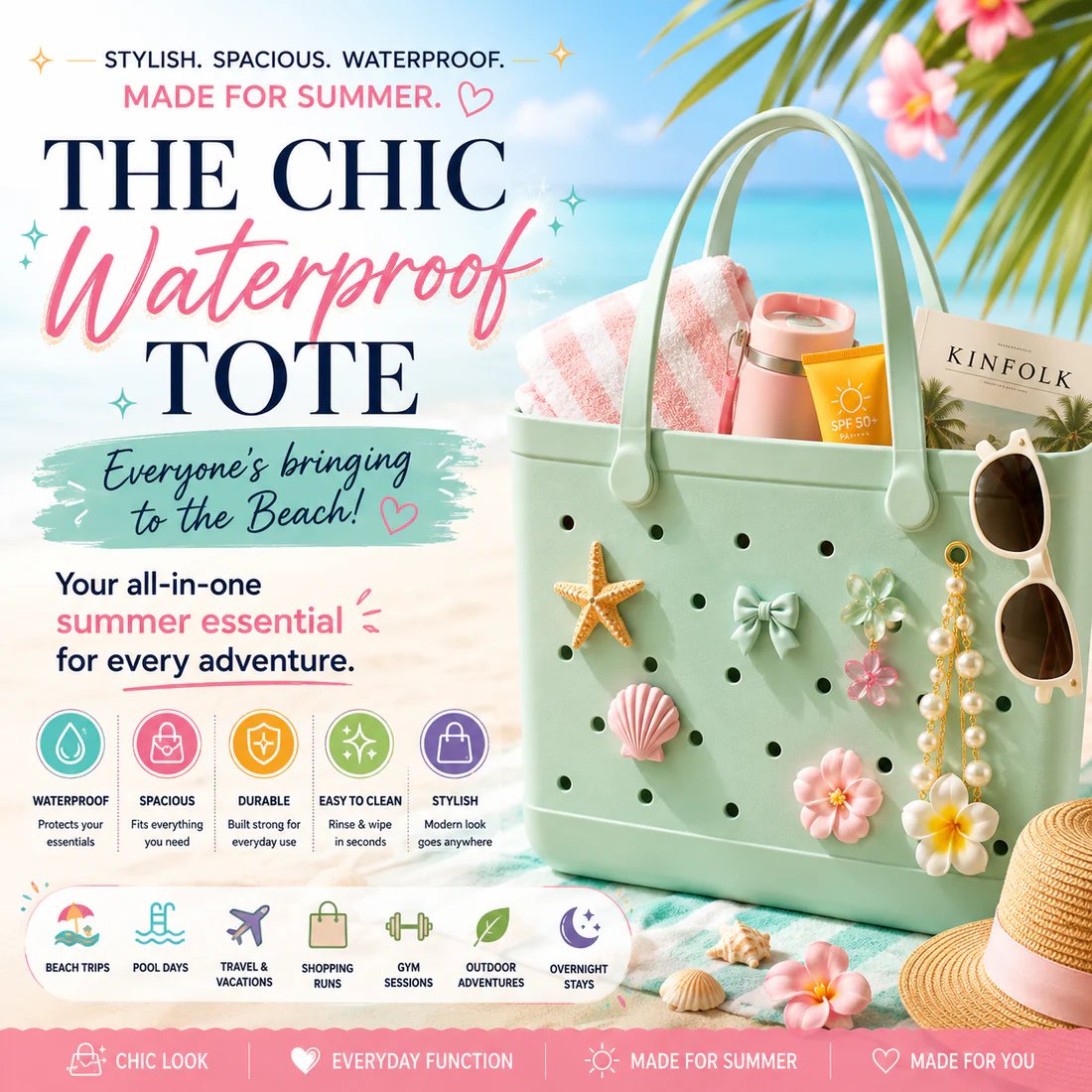 🌸 The Summer Icon: A Bespoke Beach Tote You Craft Yourself 🏖️