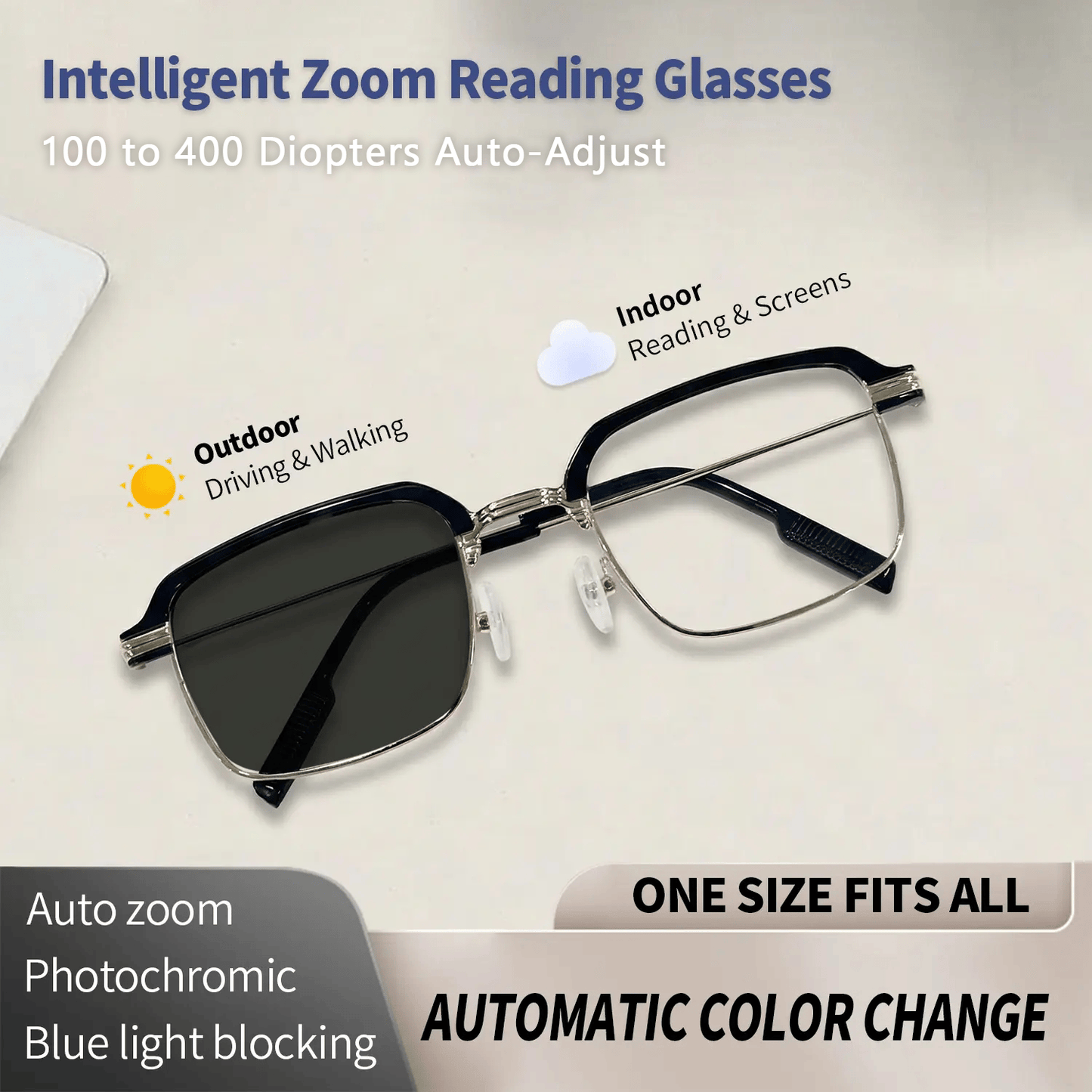 👓✨ Auto-Adjusting HD Reading Glasses
