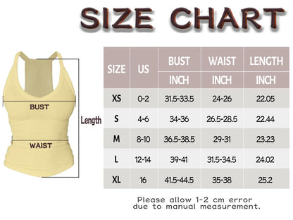 V-Neck Cotton Tank Top with Built-in Shelf Bra – Sleeveless Racerback Fitted Cami