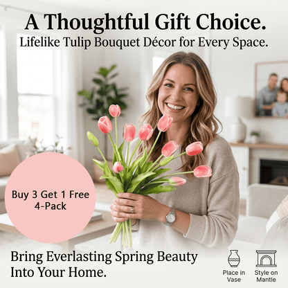 🌷 Lifelike Tulip Bouquet Décor for Every Space