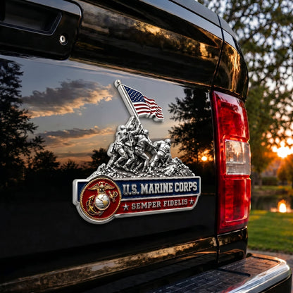 🇺🇸 Last Day Promo: 49% OFF 🎖️ - U.S. Marine Corps Semper Fidelis Car Emblem Metal Badge