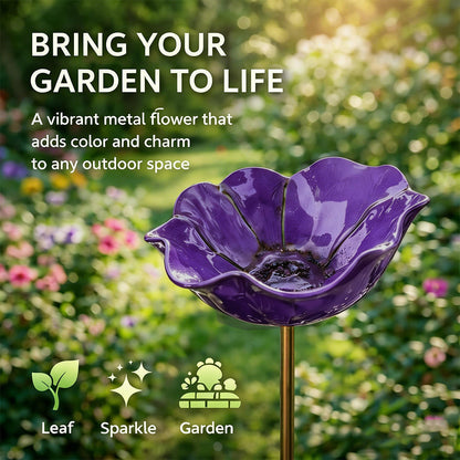 🎁Handmade Metal Flower Garden Stake🐦