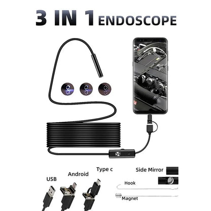 🔥🔦Waterproof Industrial Endoscope Camera