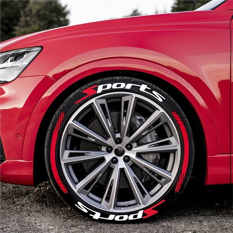 🏎️ 16PCS 3D Tire Lettering Stickers: Waterproof Universal Wheel Sidewall Decals! 🔥