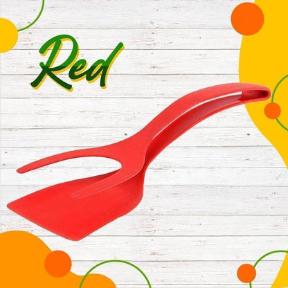 🥘 LIMITED-TIME ! 🍳 2-in-1 Grip Flip Tongs with Silicone Tips – Non-Scratch, Non-Stick, Heat-Resistant ✨