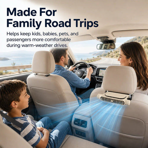 2026 Car Seat Fan Sunvisor Clip Fan