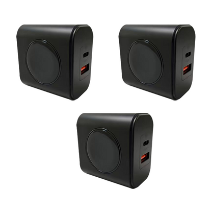 3-in-1 GaN Magnetic Wireless Charger & Fast Charging Block