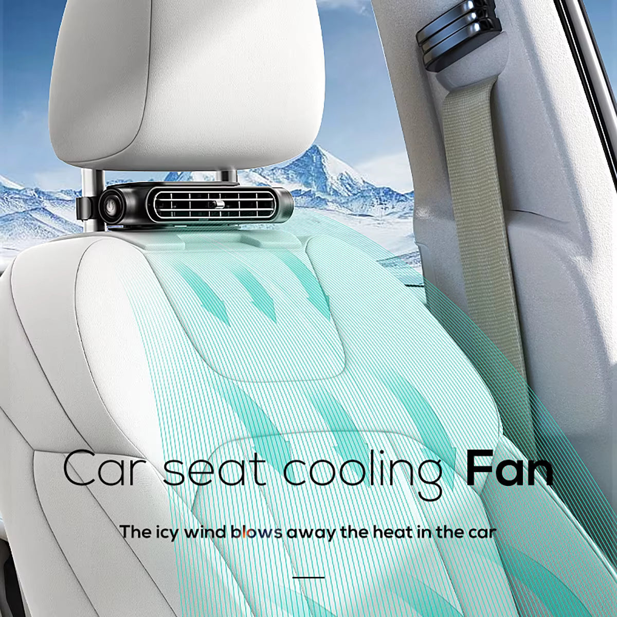 2026 Car Seat Fan Sunvisor Clip Fan
