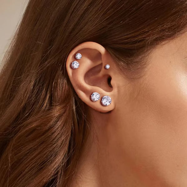 🎁💎Classic Stud Earrings Set Lightweight Hypoallergenic Everyday Shine Confidence