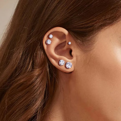 🎁💎Classic Stud Earrings Set Lightweight Hypoallergenic Everyday Shine Confidence
