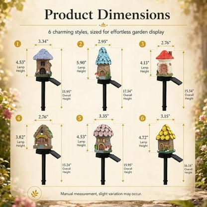 🍄✨ Turn Your Backyard Into An Enchanted Fairy Forest! Solar Mushroom Cottage Garden Light