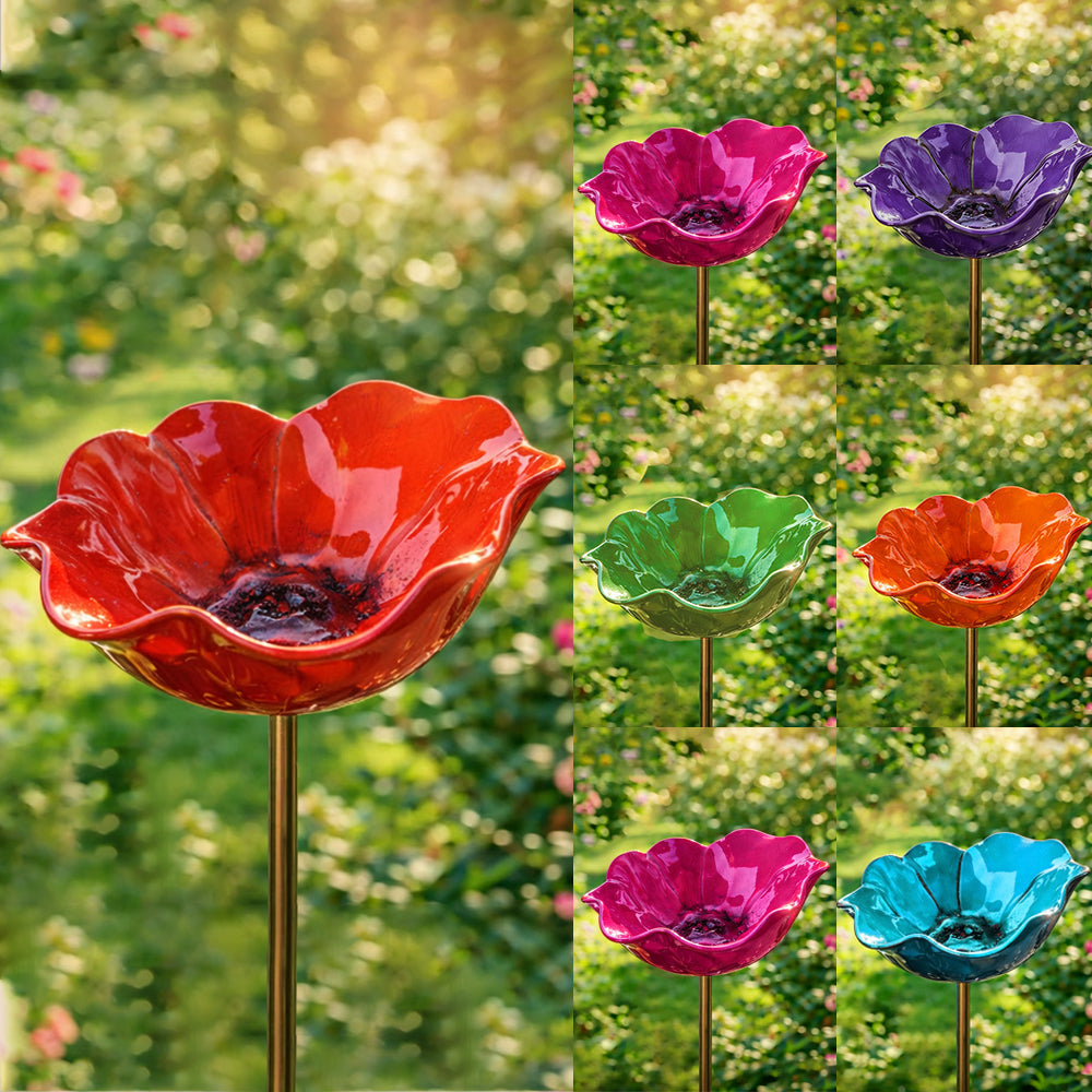 🎁Handmade Metal Flower Garden Stake🐦