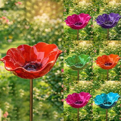 🎁Handmade Metal Flower Garden Stake🐦