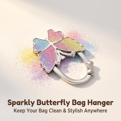 Butterfly Foldable Handbag Hook – Stylish, Portable & Non-Slip Bag Hanger
