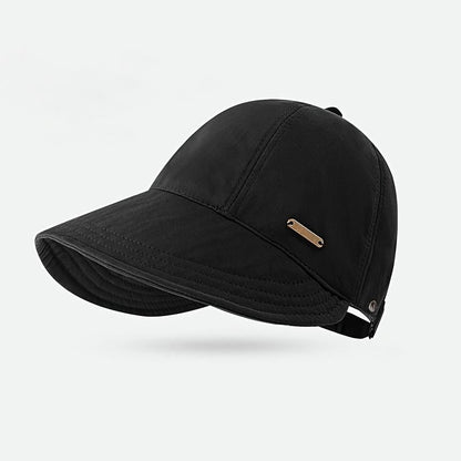 🧢Women's Wide Brim Sun Visor Hat – Open Top Ponytail Friendly Design