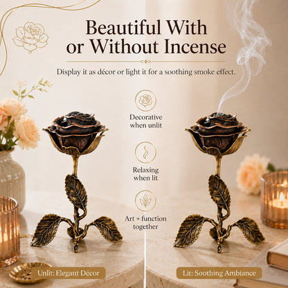 🔥LAST DAY 49% OFF - 🌹💕Vintage Rose Incense Burner