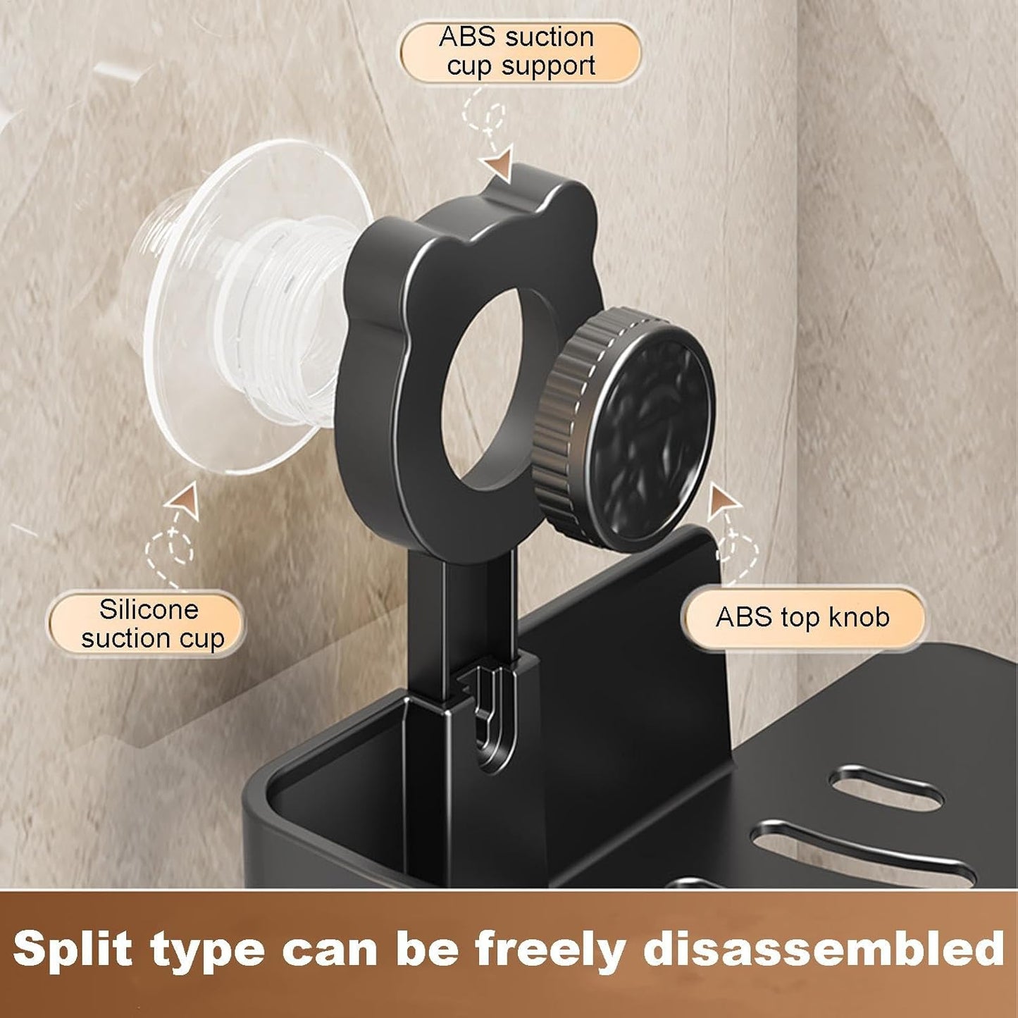 Newest Bear Suction Cup Bathroom Shower Shelves