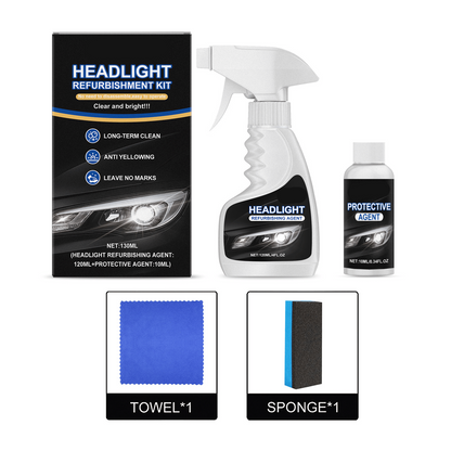 🚘Automotive Headlamp Restoration Fluid Kit