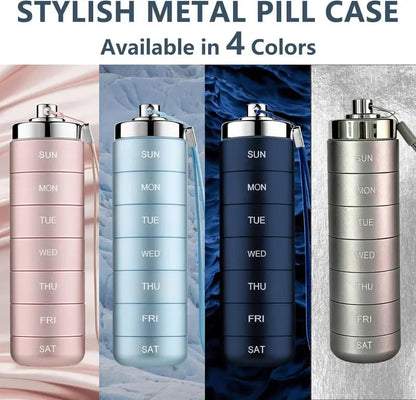 💊 Metal Travel Pill Organizer