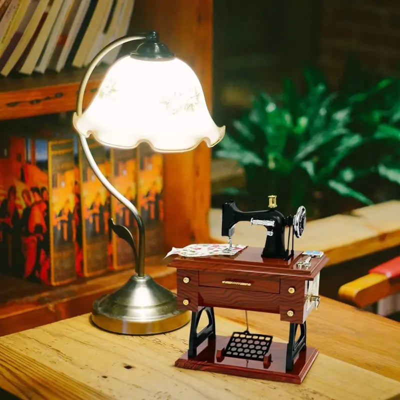 43% OFF Vintage Mini Sewing Machine Music Box