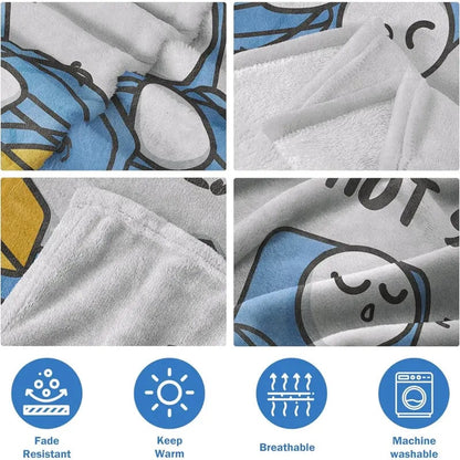 🔥Father's Day🔥Dad Is Not Sleeping Funny Flannel Blanket