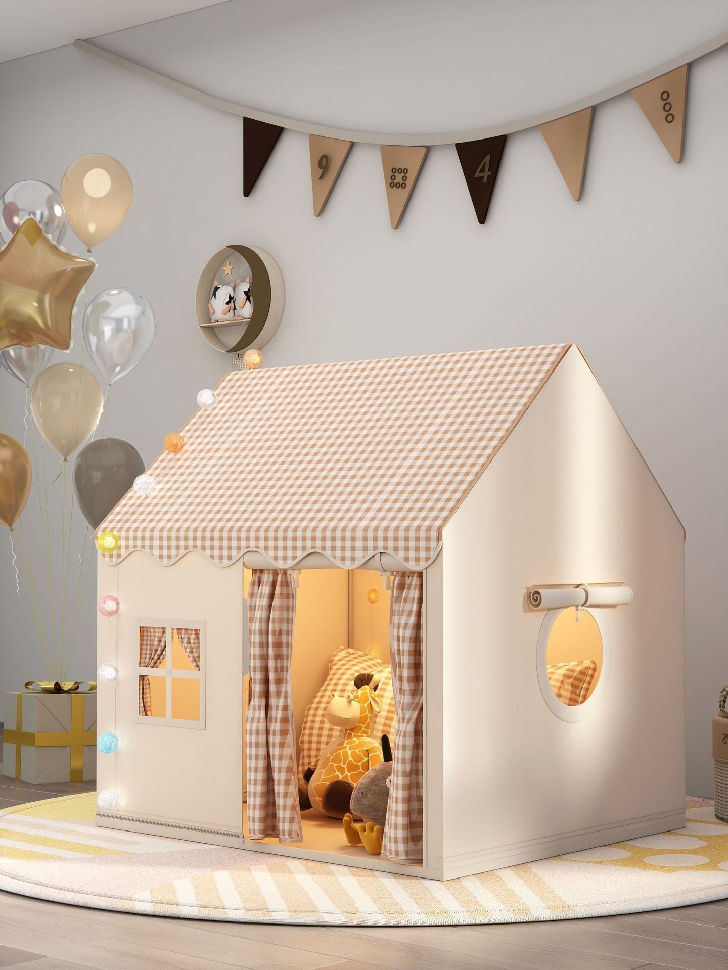 🏰 49% OFF NOW! ⏰ Children's Play Tent Castle – Spacious & easy to set up – Breathable fabric, perfect for indoor or outdoor fun – encourages imaginative play ✨🧸