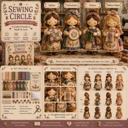 🎁🧵 Tiny Worlds Collection – Patchwork DIY Kit Series